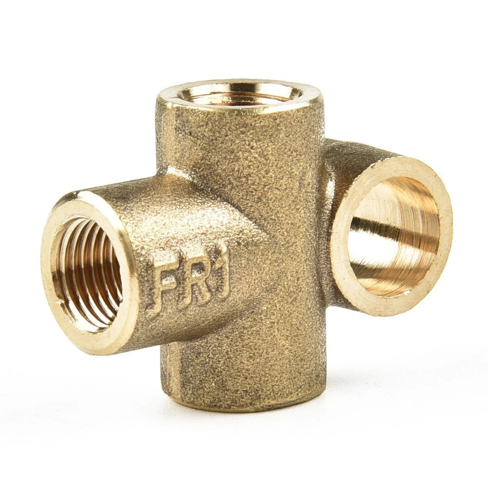 Set of 3 Way Brake T Piece Tee with 3 Male Nuts UNF 24 for TPI 3/16