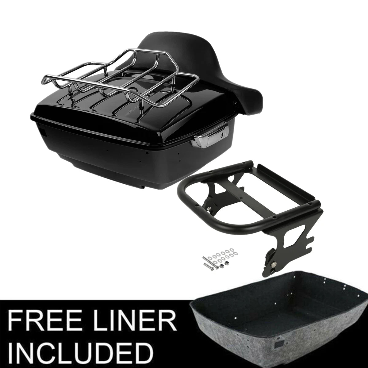 Trunk Pad Mount Rack for Harley Touring Road King Glide (1997–2008)