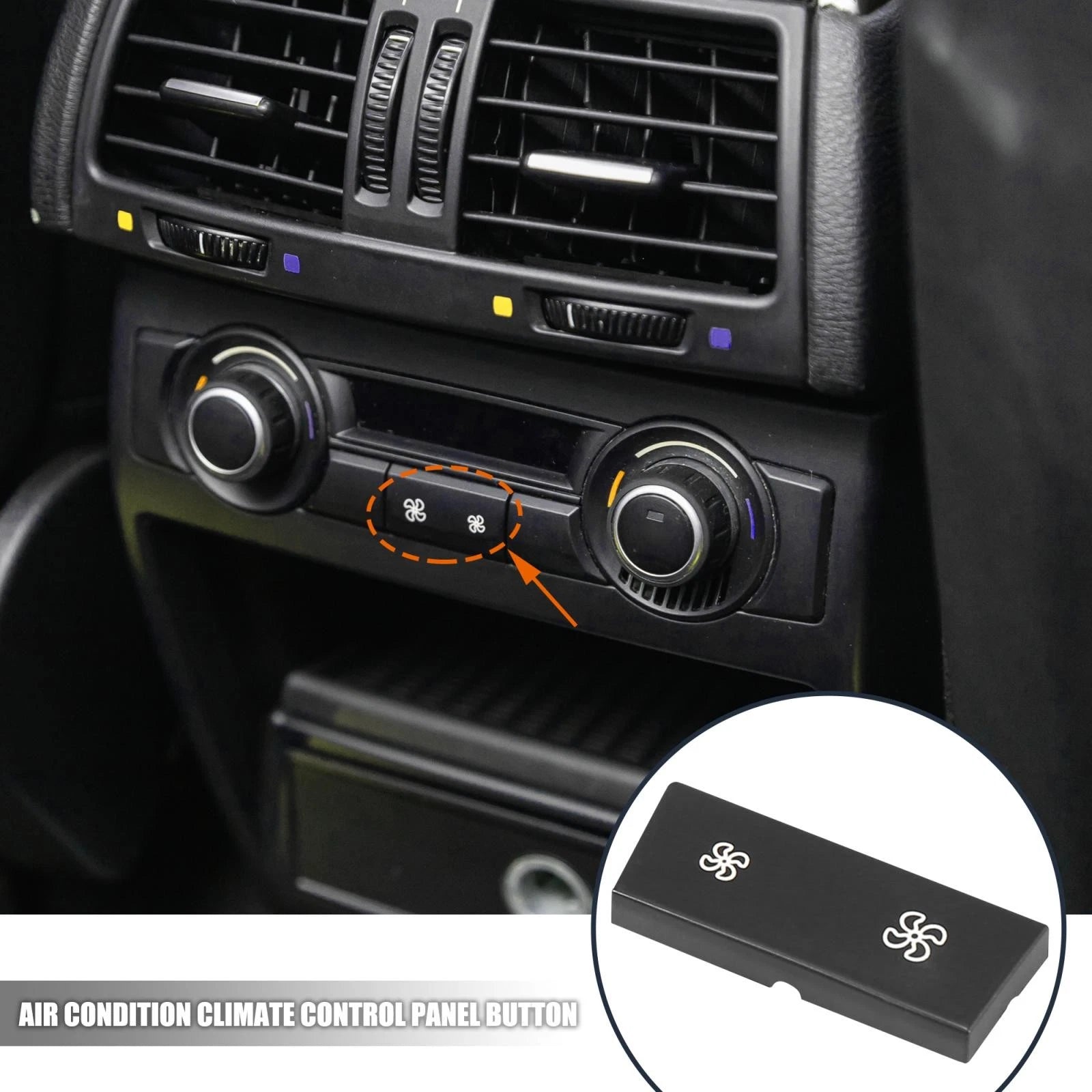 Air Condition Climate Control Panel Button for BMW 1 3 Series X1 X3 (2004–2019)