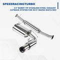 3.5" Burnt Tip Stainless Steel Exhaust Catback System for Mazda Miata MX5 (1990–1997)