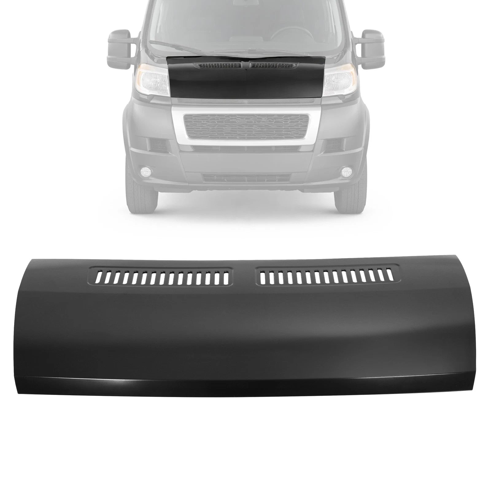 Hood Panel for Ram ProMaster 1500 2500 3500 (2014–2022) Black Steel