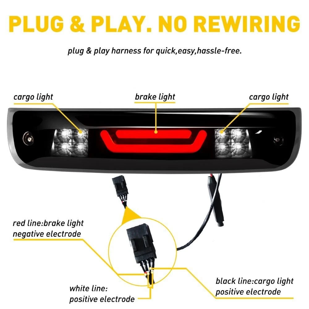 LED Third Brake Light for Dodge Ram 1500 2009–2018, 2500 3500 10–18