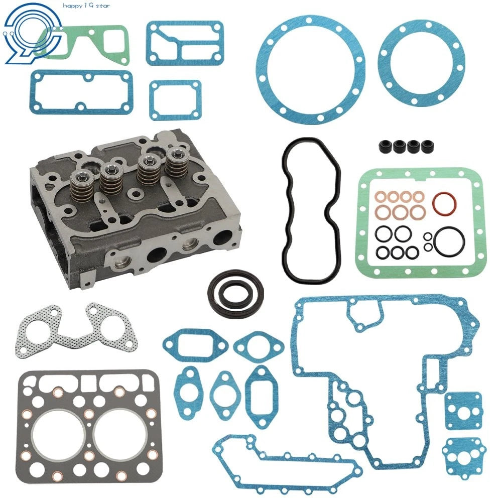 Complete Cylinder Head & Gasket Kit for Kubota L175 L185 (15221-03024, 15221-03020)