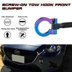 Track Racing Style Anodized Aluminum Tow Hook Set for Cadillac XLR (2006-2009)