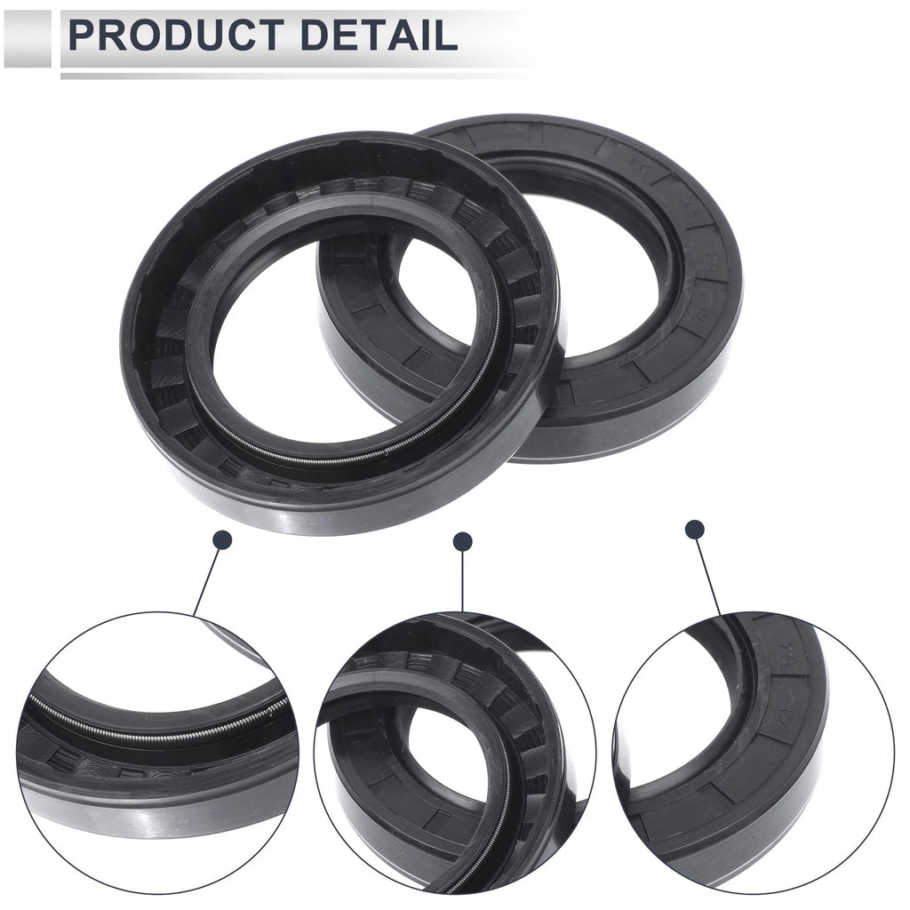 Set of 5 Oil Seal Rotary Shaft Seal NBR Rubber 45x70x12mm