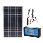 Complete Solar Panel 12V 24V with 60A Controller and Battery Clip