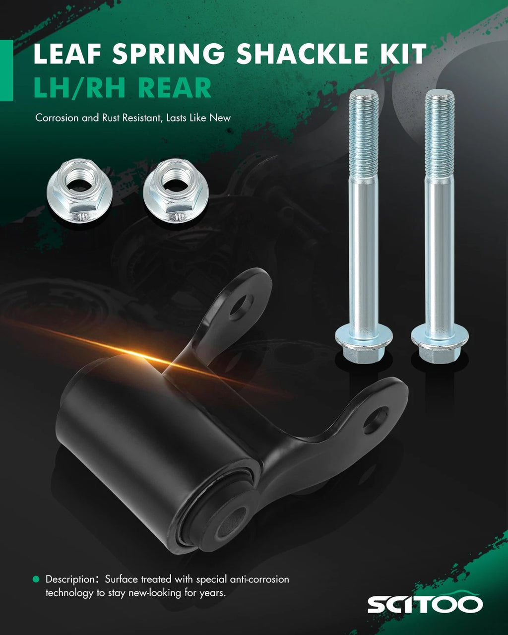Leaf Spring Shackle Kit for Dodge Durango (1998–2003)
