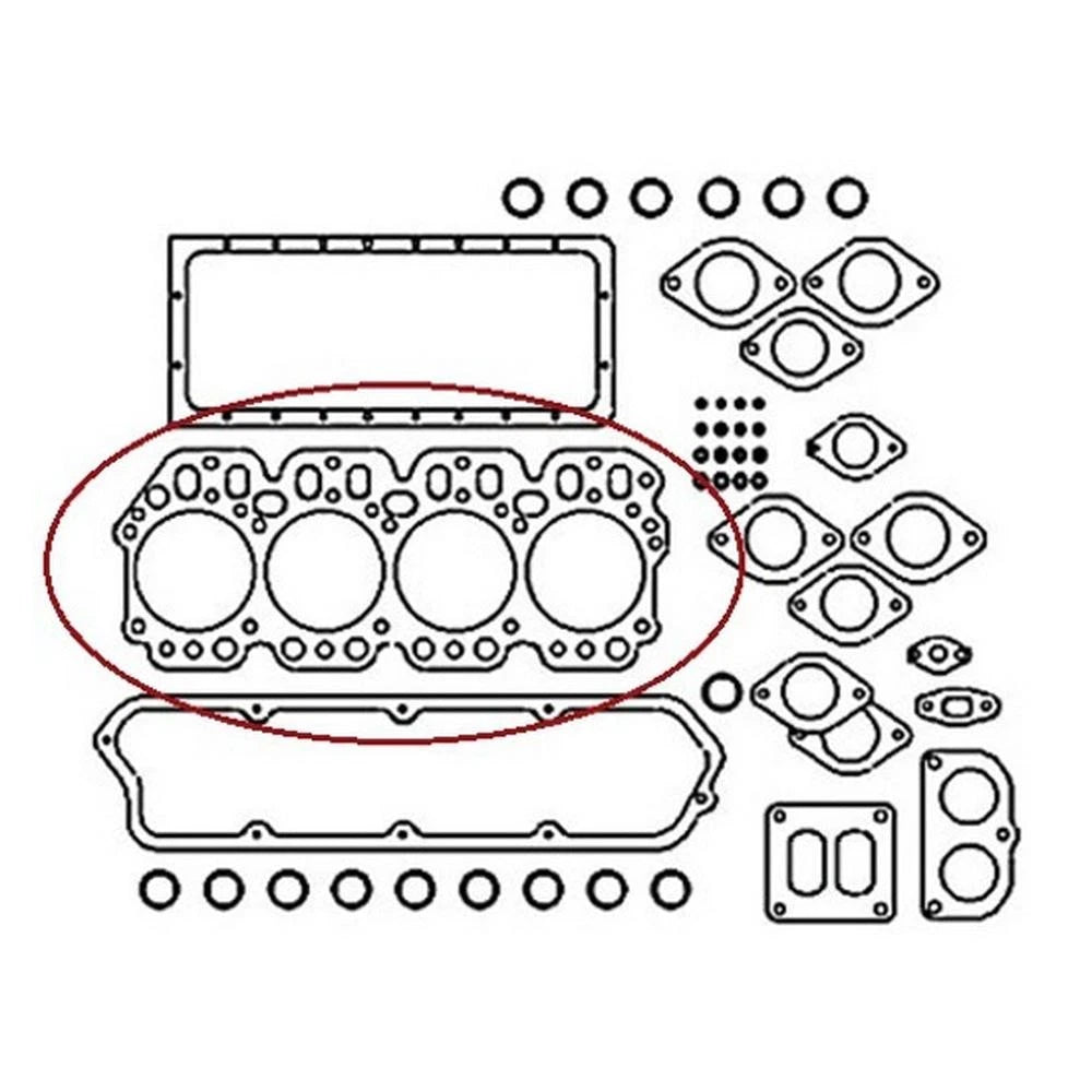 Head Gasket for MF 3065, 3370, Caterpillar 416, 426, JCB (Fits 3681E016)