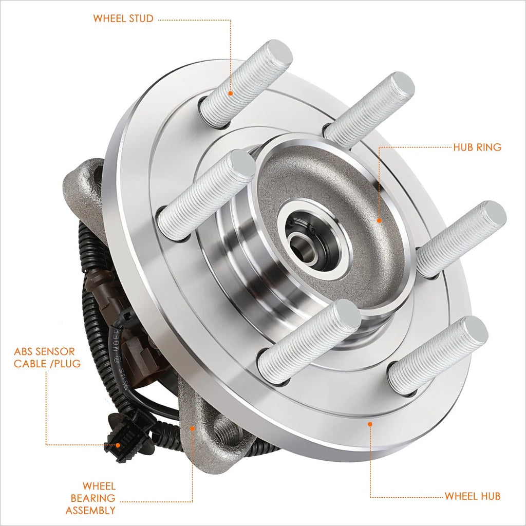 Wheel Hub Bearing Kit for Ford F150 4WD (2015–2017) 6-Studs w/ ABS