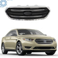 Front Upper Grille for Ford Taurus (2013–2019) Matte Black with Chrome Trim