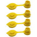 4-Pack Yellow Vent Caps for Midwest Blitz Wedco Scepter (Fits Gas Fuel Can)