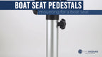 Adjustable Boat Seat Pedestal Base 19-25 Inch for
