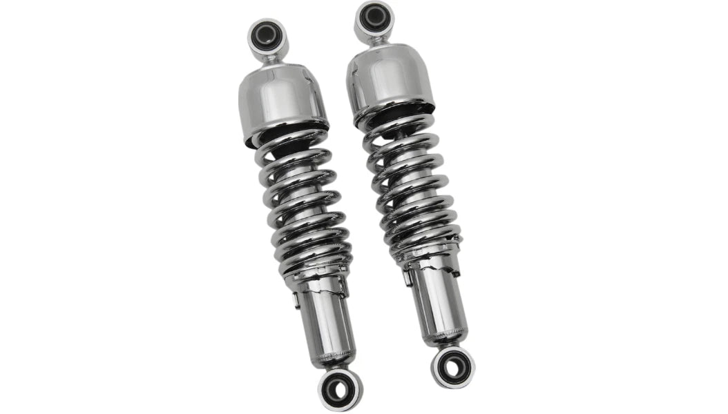 Chrome 11" Replacement Nitrogen Shocks for Harley Touring