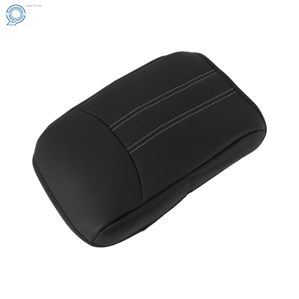 Center Console Pad Armrest Cover for Honda Pilot (2023–2024) Leather Black