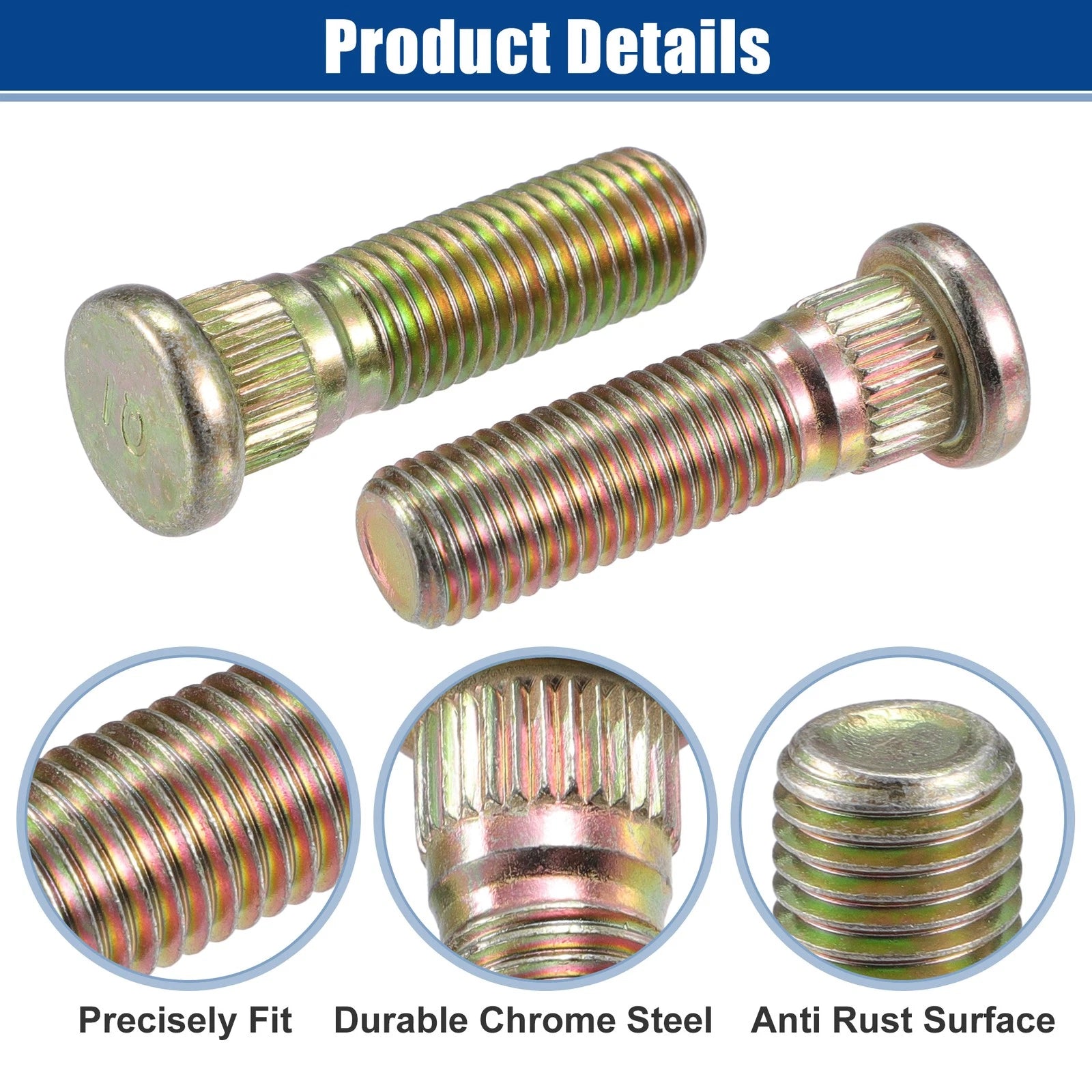 10X M12x1.5 Wheel Lug Bolt Nut for Ford Transit Connect (2010–2013)