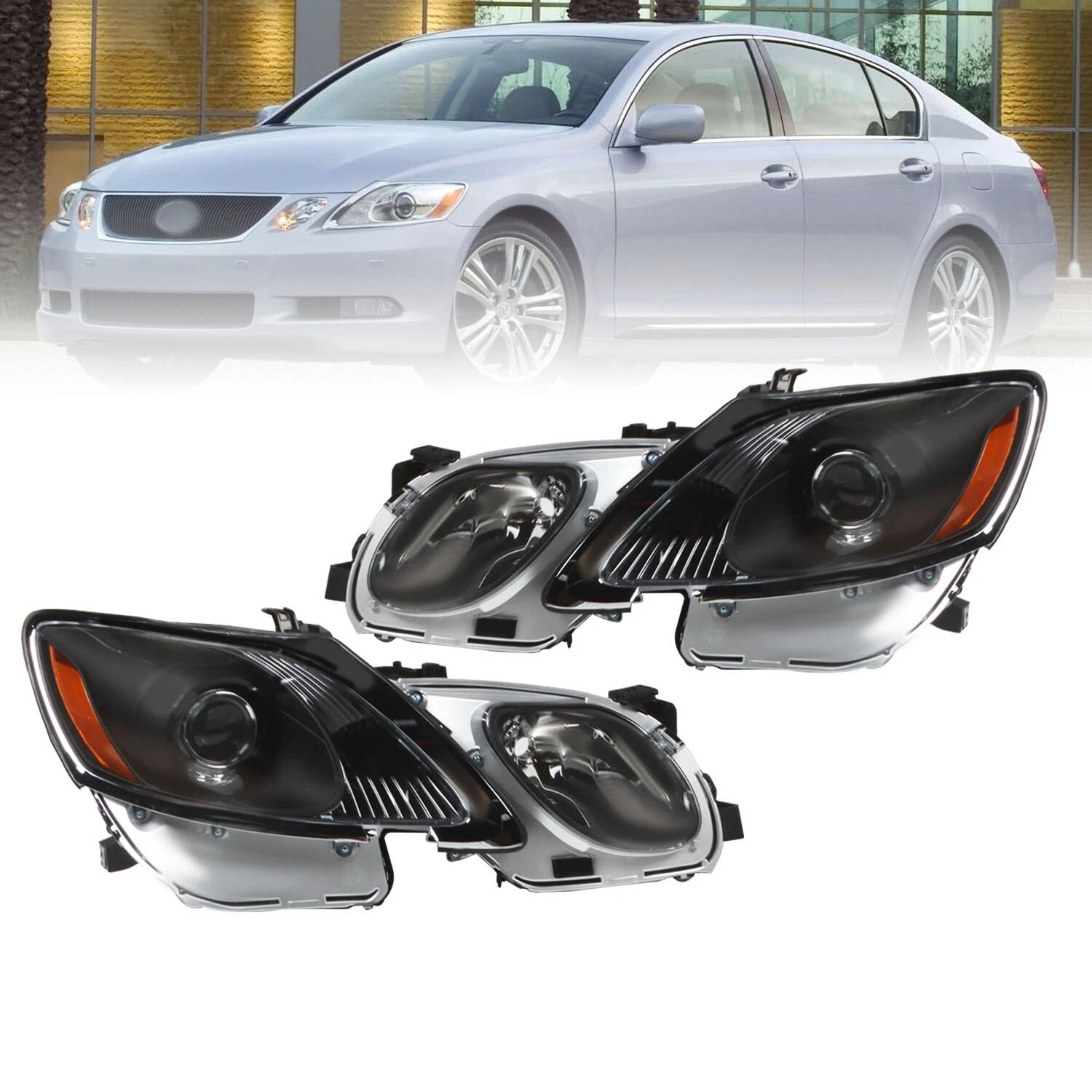 Projector Headlights for Lexus GS300 GS350 GS450h GS460 (2006–2011)