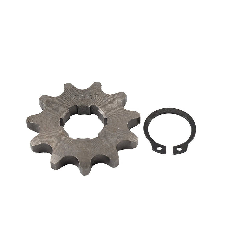 11T Front Sprocket for ATV Pit Bike 110cc 125cc 140cc (Black, 20mm)