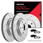 Front Disc Rotors & Ceramic Brake Pads Kit for Nissan Altima (2013–2023)