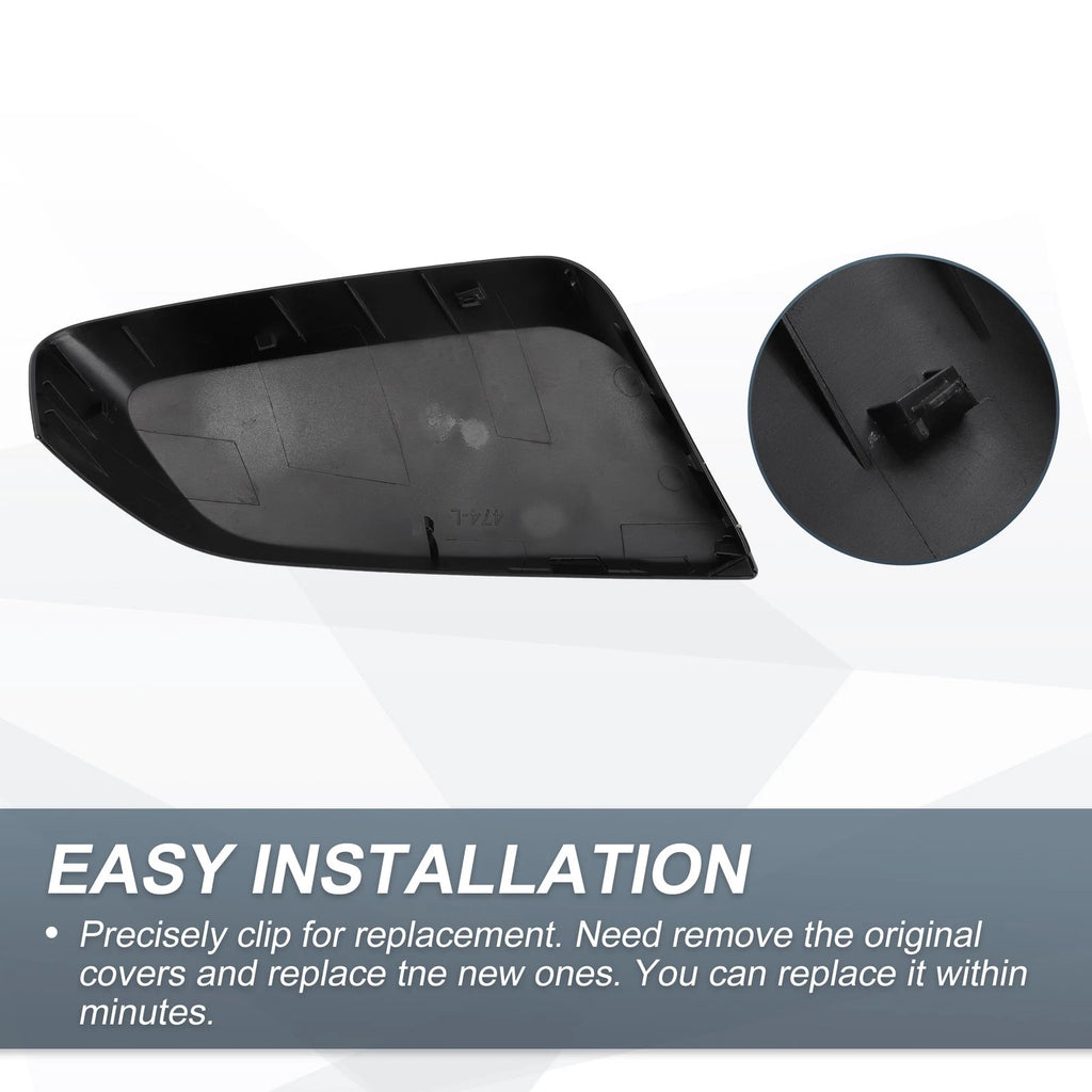 Left Side Rearview Mirror Cover Cap Gloss Black for Chevrolet Impala (2014–2020)