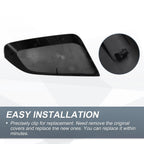 Left Side Rearview Mirror Cover Cap Gloss Black for Chevrolet Impala (2014–2020)