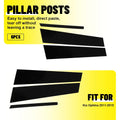 Set of 6 Piano Black Door Trim Pillar Post Window Covers for KIA Optima (2011–2015)