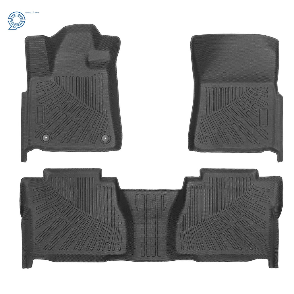 Set of 3 TPE Floor Mats Liners for Toyota Tundra Double Cab/CrewMax (2007–2011)