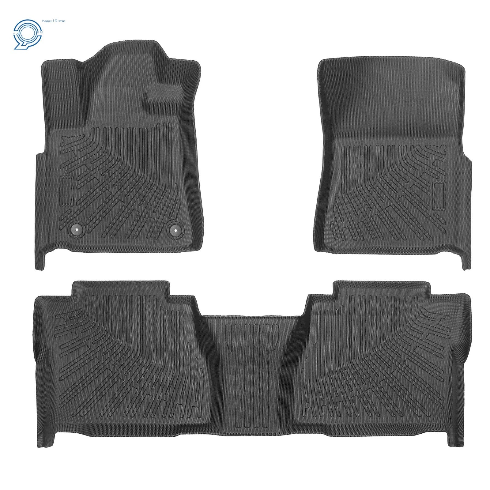 Set of 3 TPE Floor Mats Liners for Toyota Tundra Double Cab/CrewMax (2007–2011)