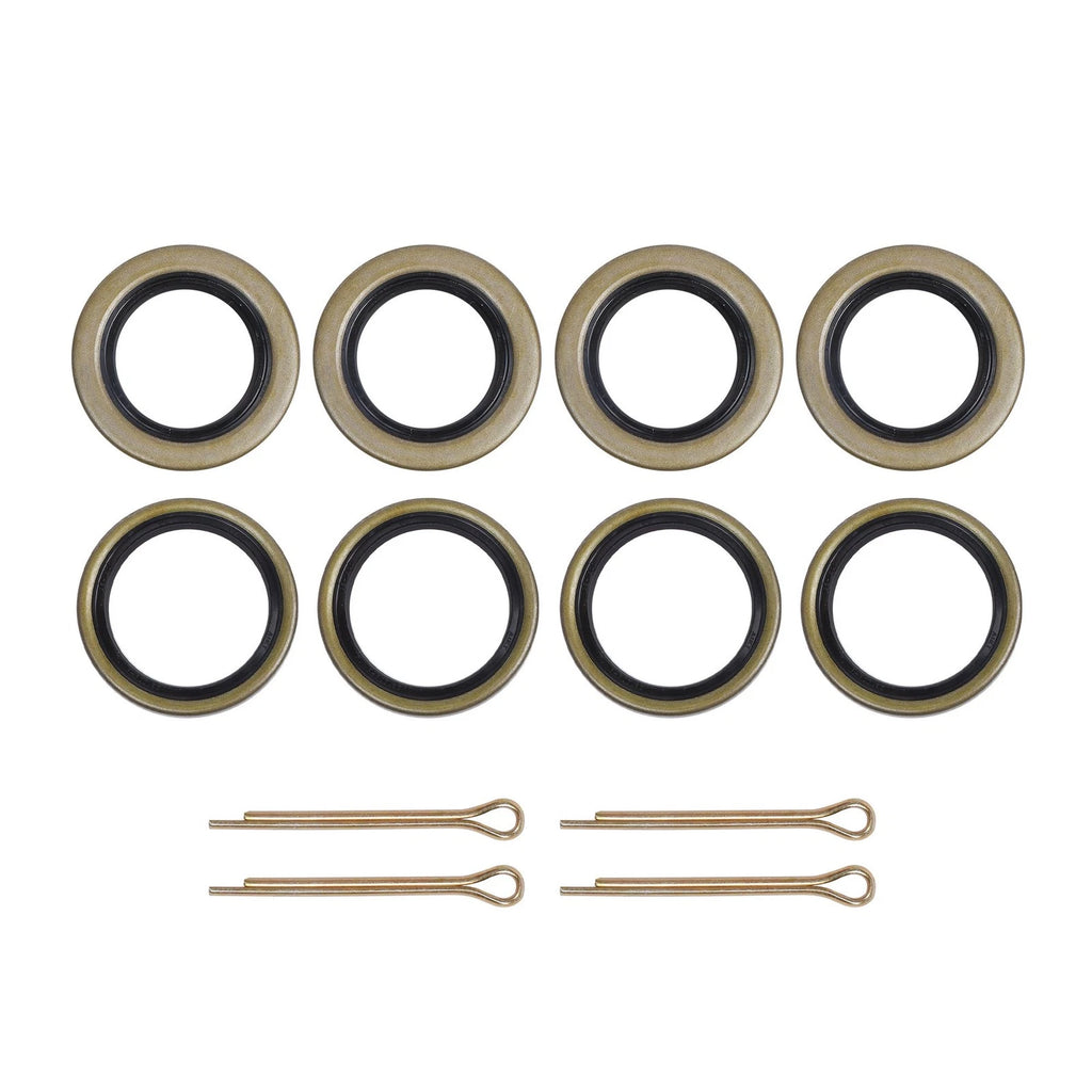 Set of 4 Galvanized Trailer Hub Kits for 2k lbs Spindle (1" or 1.0625")