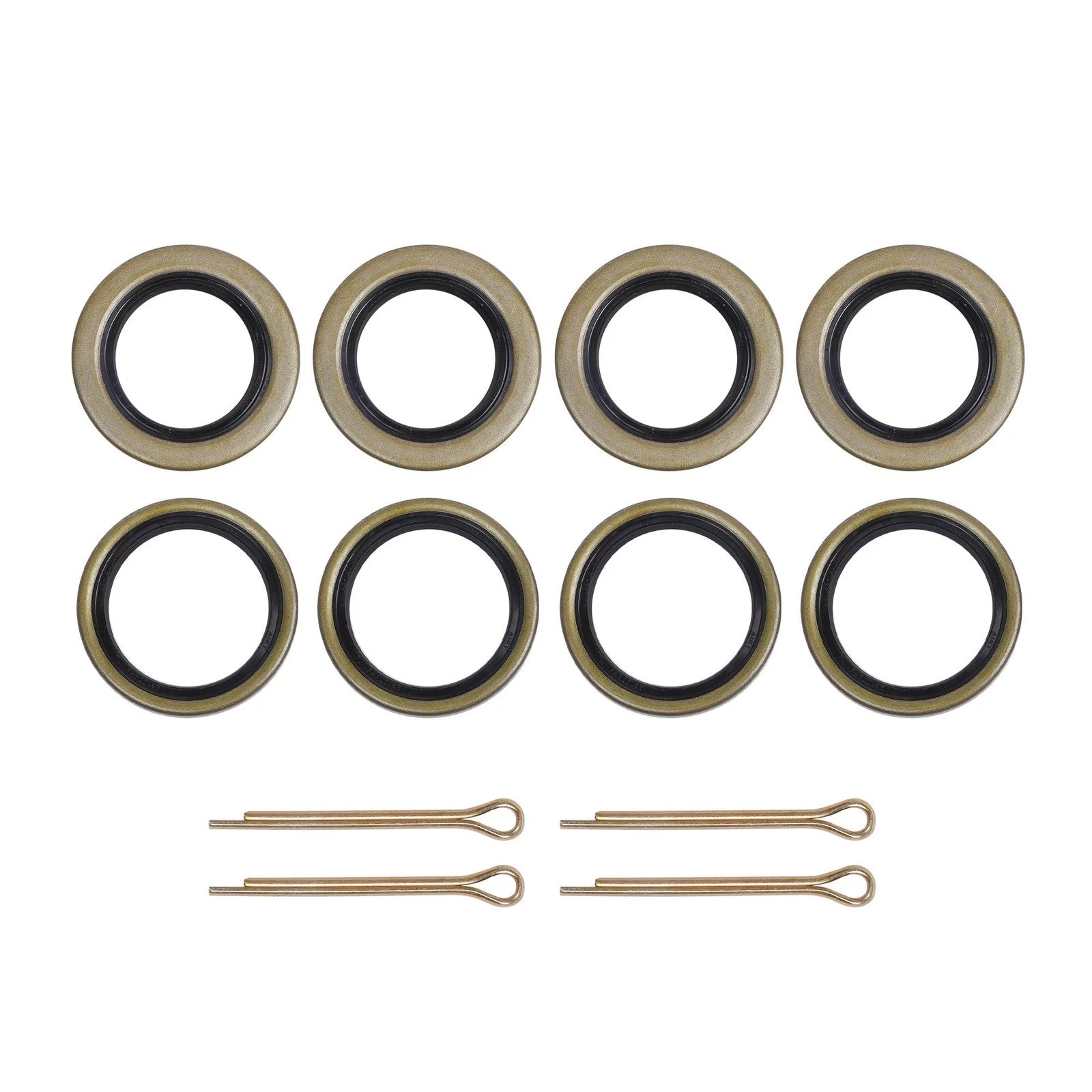 Set of 4 Galvanized Trailer Hub Kits for 2k lbs Spindle (1" or 1.0625")