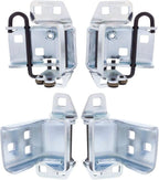 Door Hinge Set Replacement for 1973–1987 Chevrolet Pickup Truck W Upper Lower