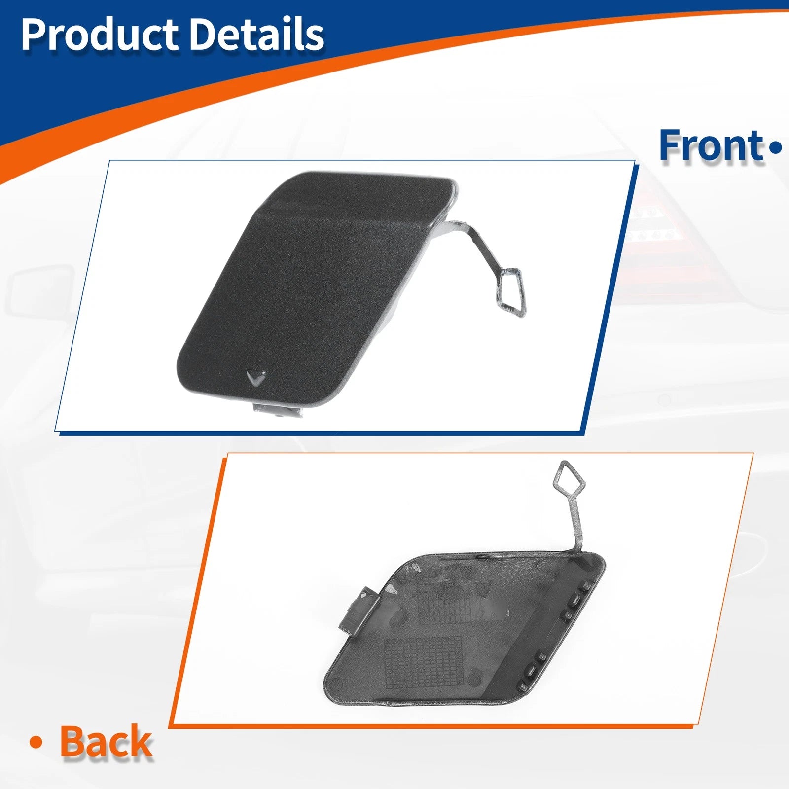 Rear Tow Hook Cover for BMW 1 Series F20 (2012–2019) No. 51120038888 Mineral Grey