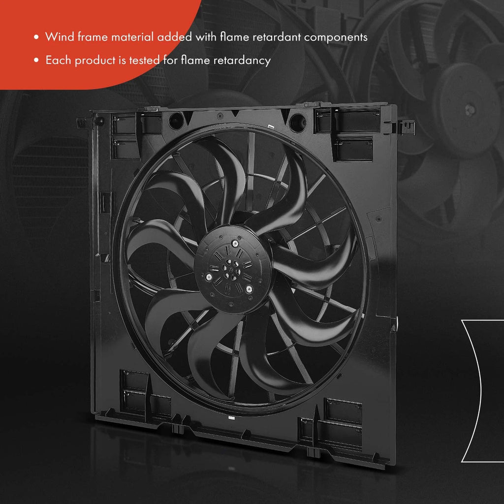 Cooling Fan Assembly with Shroud for BMW G05 X5 (2019–2023) G06 X6 (2020–2022)