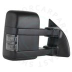 2X Smoke Signal Manual Tow Mirrors for Ford F250 F350 F450 Super Duty (1999–2016)