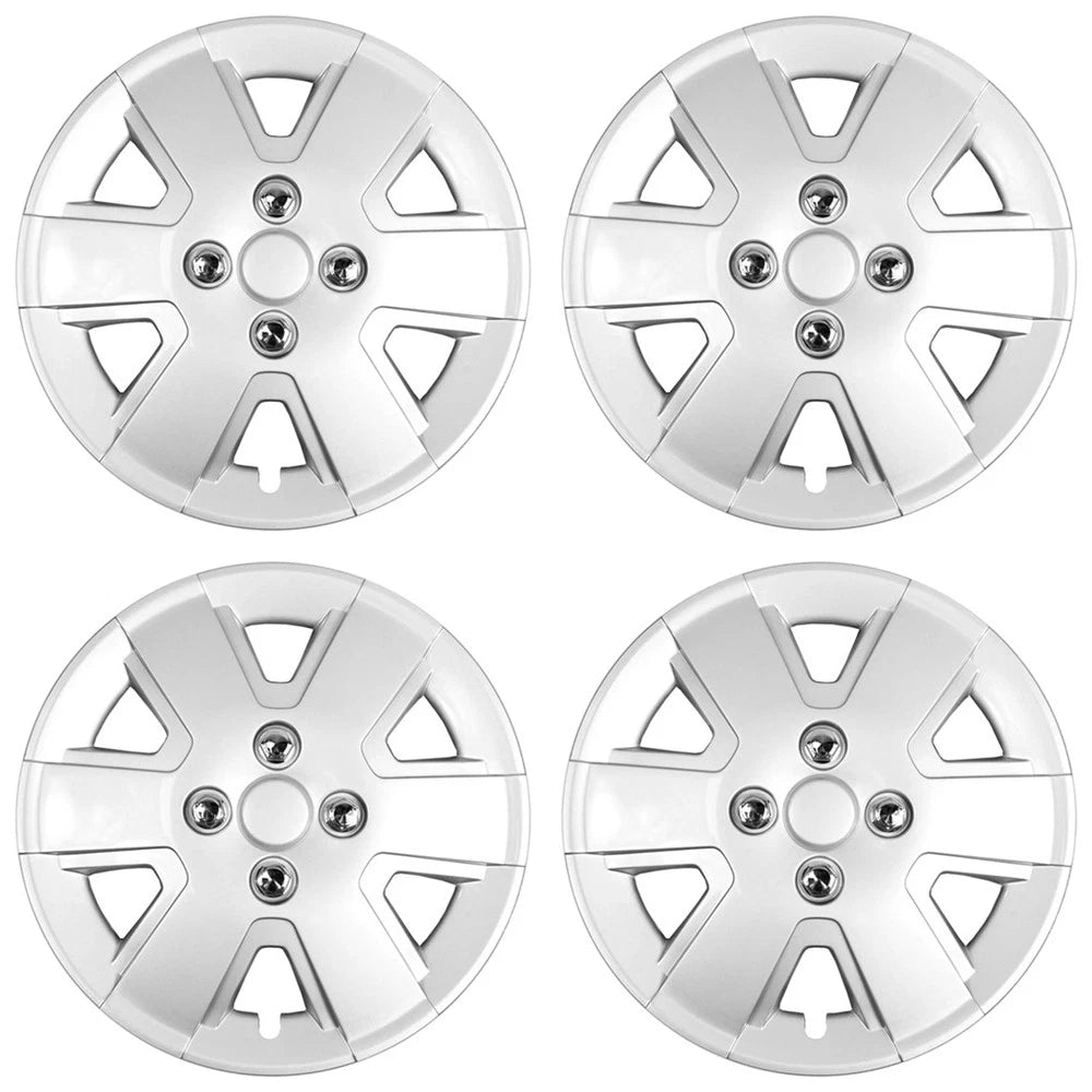 15" Wheel Covers Rim Hub Caps Hubs 4 Lug Snap On for 04-16 FORD FOCUS