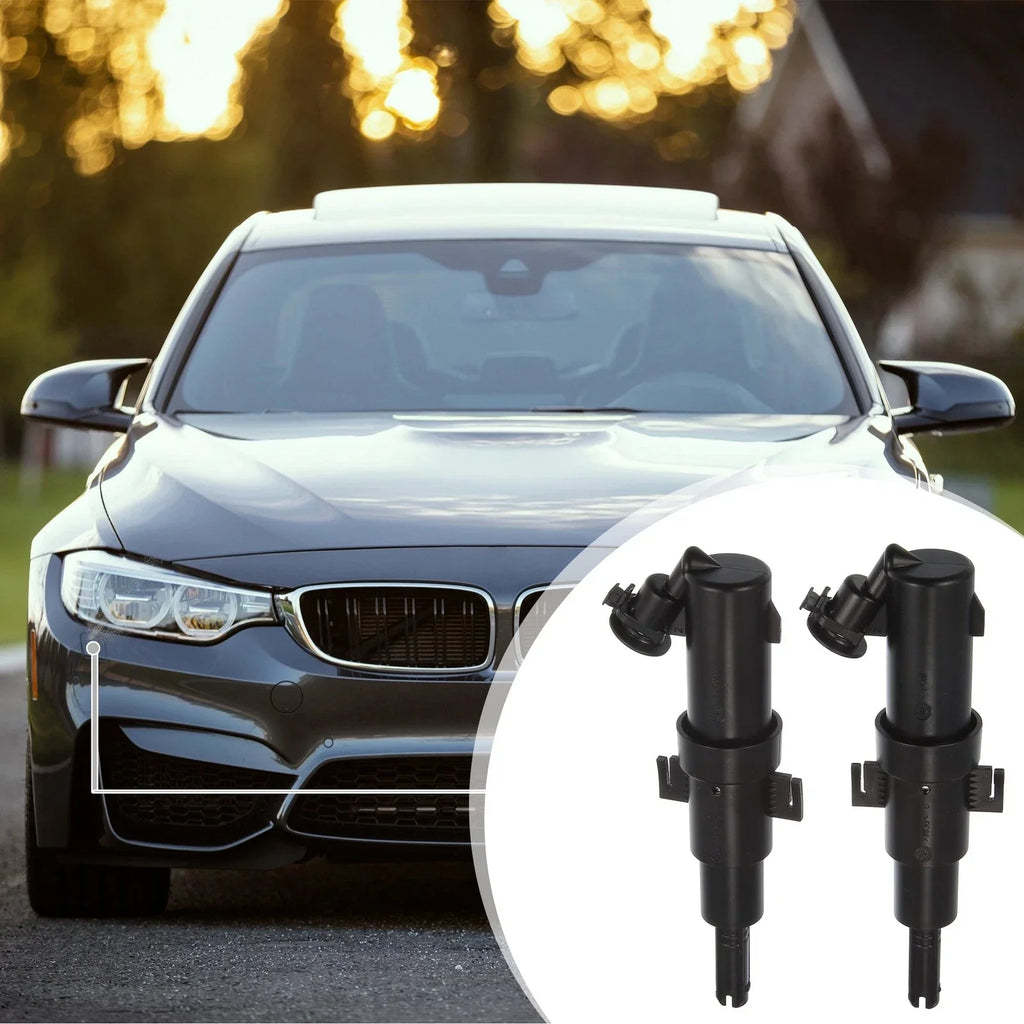 Front Left & Right Headlight Washer Nozzle Sprayer Jet for BMW 323Ci