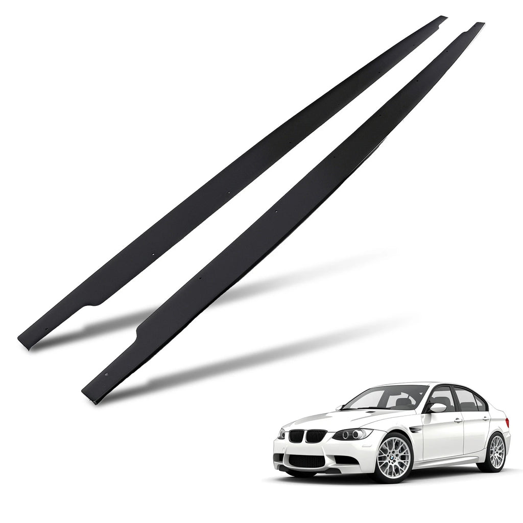 Side Skirt Body Extension for BMW 3 Series E90 M3 E92 M3 (2005–2014) Black ABS