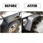Square Trailer Fenders for Utility Cargo Trailer (14" - 16" Tires) Pair