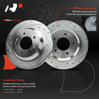 Drilled Brake Rotors for Hyundai Elantra, Sonata, Kia Optima