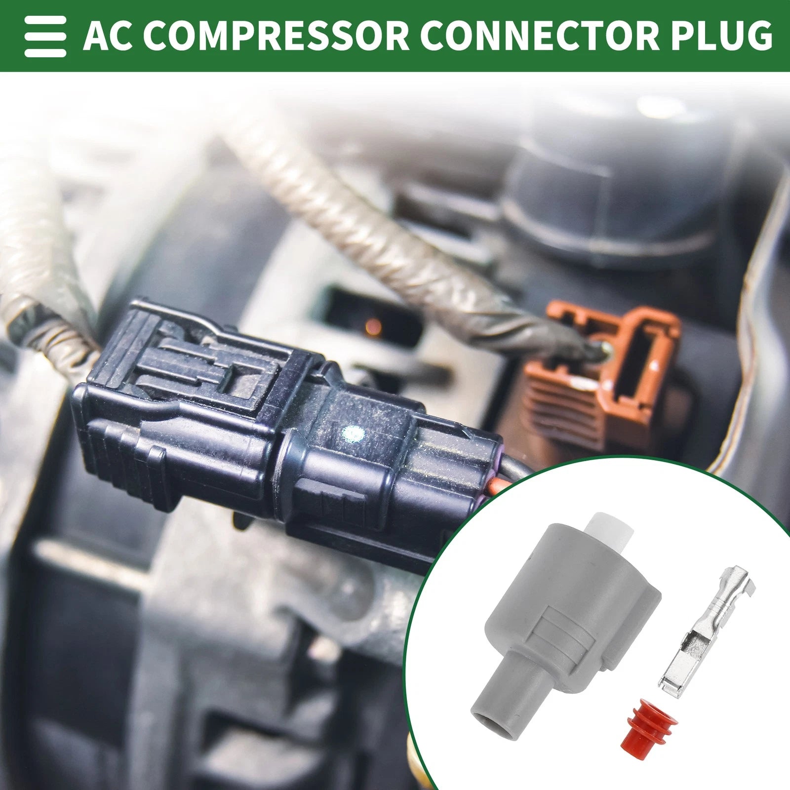 1 Pin AC Compressor Connector Plug for Toyota Tacoma (1995–2004)