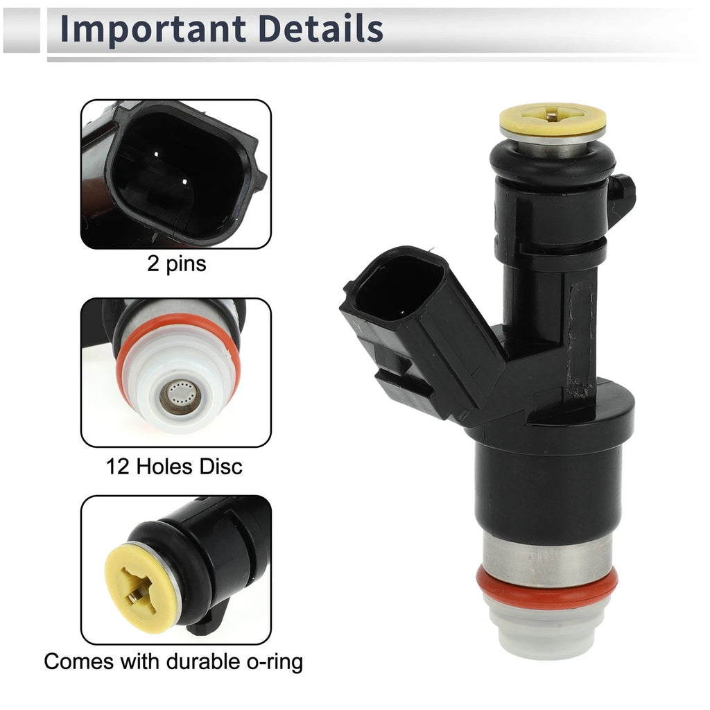 Fuel Injector No. 16450-R40-A01 for Honda Accord 2.4 (2008–2012) 1 Pc Black