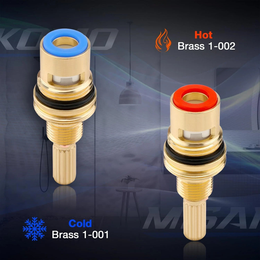 Set of 2 Ceramic Valve Cartridges for Make Model