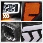 Quad LED DRL+Arrow Signal Projector Headlights for Ford F150 (2009–2014)