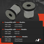 2X Front Upper Suspension Control Arm Bushing Kit for Lincoln Town Car (1990–2011)
