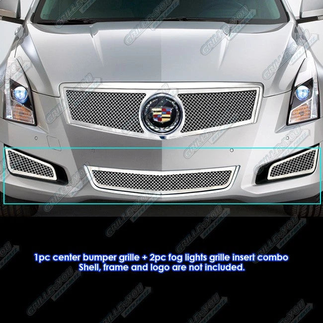 Stainless Steel Mesh Grille Combo for Cadillac ATS (2013–2014)