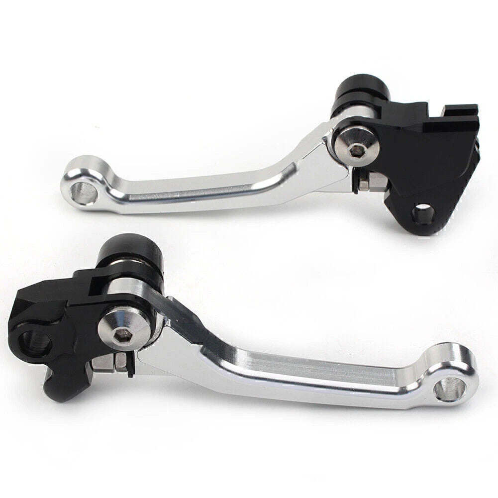Silver Pivot Dirt Clutch Brake Levers for Kawasaki KX250 KX250F (2005–2012)