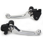 Silver Pivot Dirt Clutch Brake Levers for Kawasaki KX250 KX250F (2005–2012)
