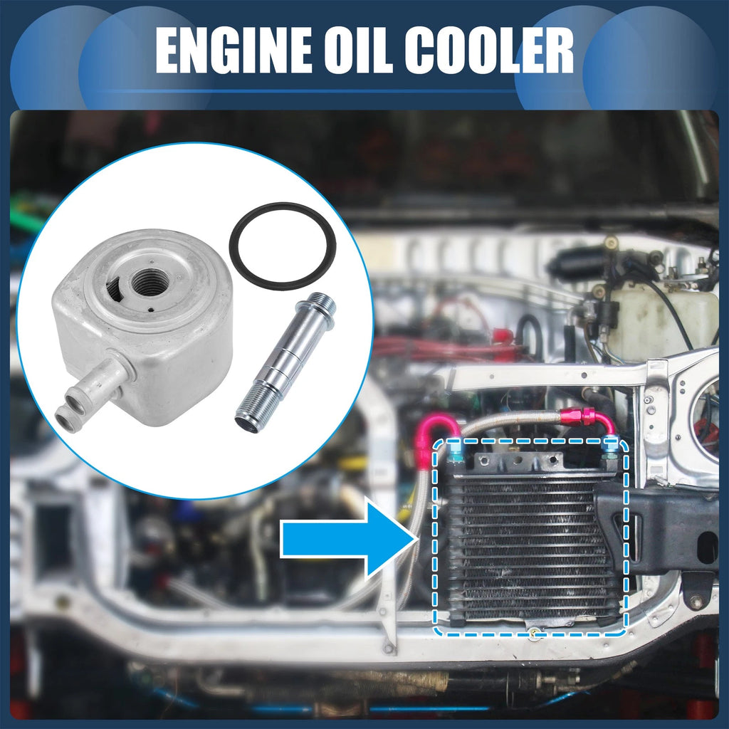 Engine Oil Cooler with O-ring Seals and Bolt for Ford F-150 (1997–2003)