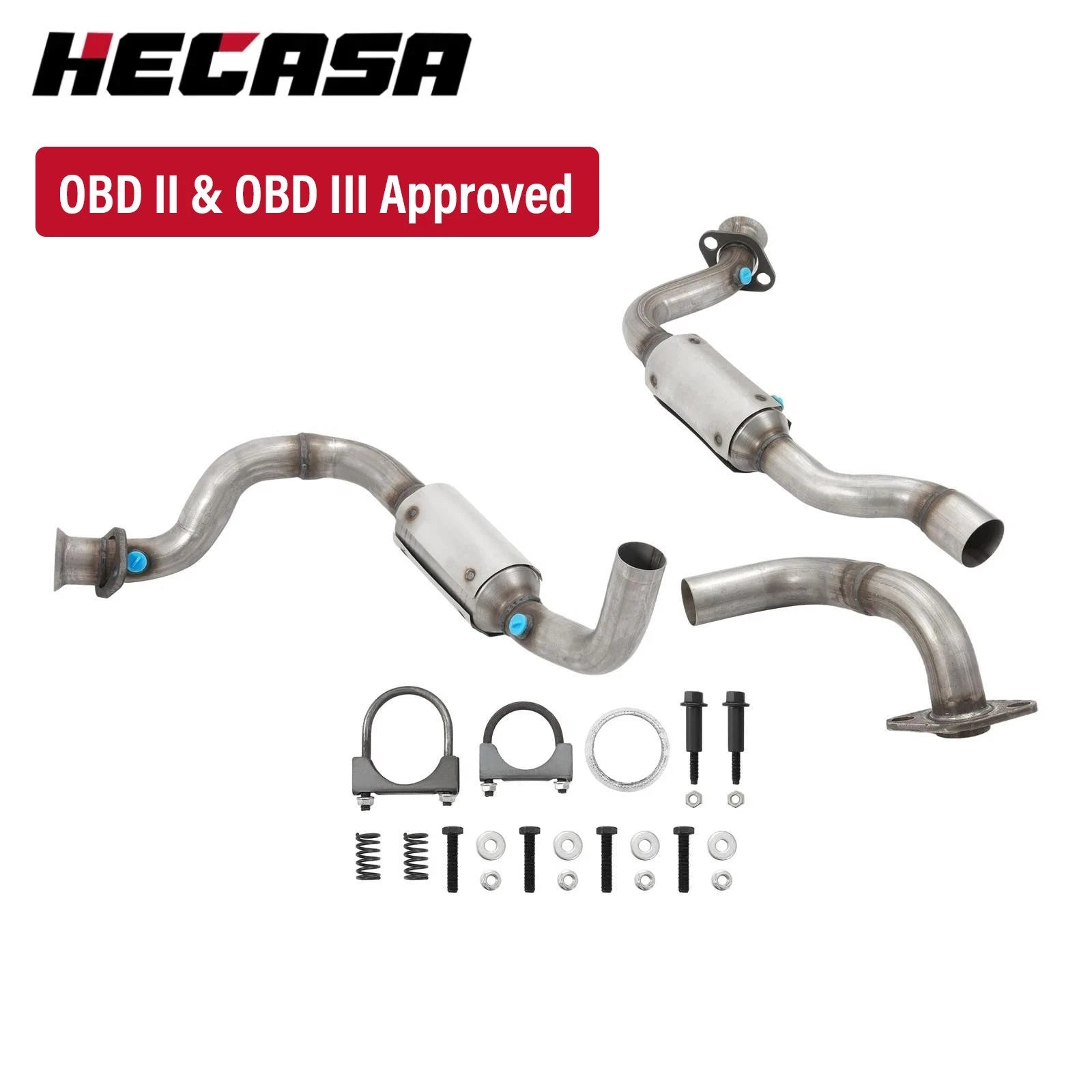 Set of 2 Catalytic Converters for Ford F250 F350 Super Duty 6.2L (2011–2022)