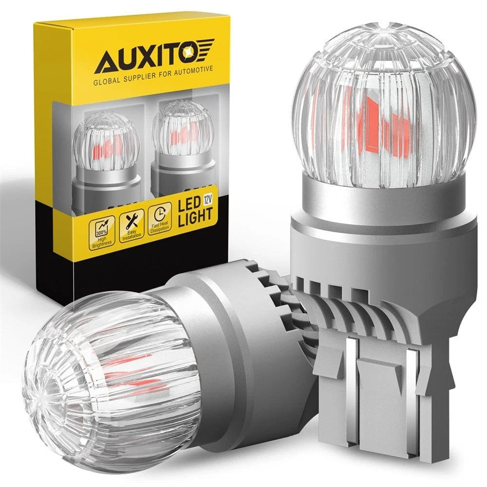 Set of 4 AUXITO 7443 7444 7440 7441 LED Brake Stop Light Bulbs Red