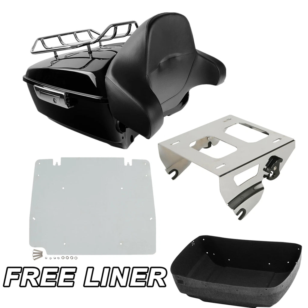 Trunk Pad Rack Solo Mount Plate for Harley Touring (2014–2025)